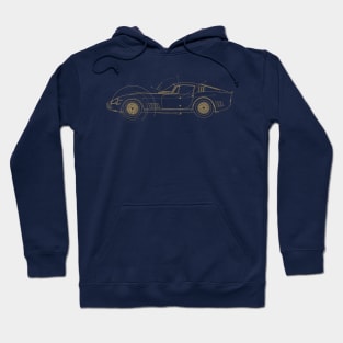 Retro Sports Car Vintage Racing Hoodie